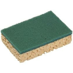 Schuurspons spontex basic geel 10 stuks