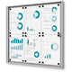Vergrendelbaar notitiebord showdown scxs6xa4b1 zilver aluminium