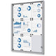 Vergrendelbaar notitiebord showdown scxs9xa4 zilver aluminium