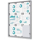 Vergrendelbaar notitiebord showdown scxs9xa4b1 zilver aluminium