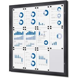 Vergrendelbaar notitiebord showdown scs12xa4c7016js antraciet aluminium