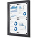 Vergrendelbaar notitiebord showdown scs4xa4c7016js antraciet aluminium