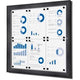 Vergrendelbaar notitiebord showdown scs6xa4c7016js antraciet aluminium