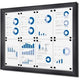 Vergrendelbaar notitiebord showdown scs8xa4c7016js antraciet aluminium