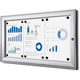 Vergrendelbaar notitiebord showdown scs3xa4 zilver aluminium