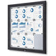 Vergrendelbaar notitiebord showdown sct12xa4phc7016js antraciet aluminium