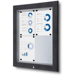 Vergrendelbaar notitiebord showdown sct4xa4phc7016js antraciet aluminium