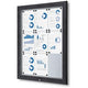 Vergrendelbaar notitiebord showdown sct9xa4phc7016js antraciet aluminium