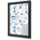 Vergrendelbaar notitiebord showdown sct9xa4phc9005 zwart aluminium