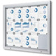 Vergrendelbaar notitiebord showdown sct15xa4ph zilver aluminium
