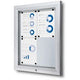 Vergrendelbaar notitiebord showdown sct4xa4ph zilver aluminium
