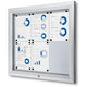 Vergrendelbaar notitiebord showdown sct6xa4ph zilver aluminium