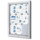 Vergrendelbaar notitiebord showdown sct9xa4ph zilver aluminium