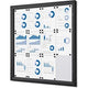 Vergrendelbaar notitiebord showdown scs12xa4c9005 zwart aluminium