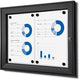 Vergrendelbaar notitiebord showdown scs2xa4c9005 zwart aluminium
