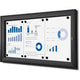 Vergrendelbaar notitiebord showdown scs3xa4c9005 zwart aluminium