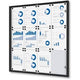 Vergrendelbaar notitiebord showdown scxs12xa4c9005 zwart aluminium