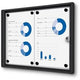 Vergrendelbaar notitiebord showdown scxs2xa4c9005 zwart aluminium