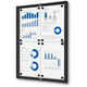 Vergrendelbaar notitiebord showdown scxs4xa4c9005 zwart aluminium