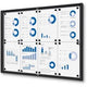 Vergrendelbaar notitiebord showdown scxs8xa4c9005 zwart aluminium