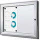 Vergrendelbaar notitiebord showdown scs2xa4b1 zilver aluminium