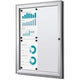 Vergrendelbaar notitiebord showdown scs4xa4b1 zilver aluminium