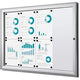 Vergrendelbaar notitiebord showdown scs8xa4b1 zilver aluminium