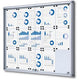 Vergrendelbaar notitiebord showdown scsl15xa4 zilver aluminium