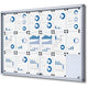 Vergrendelbaar notitiebord showdown scsl18xa4 zilver aluminium