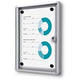 Vergrendelbaar notitiebord showdown scxs1xa4b1 zilver aluminium