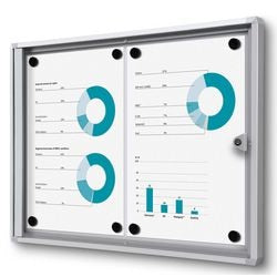 Vergrendelbaar notitiebord showdown scxs2xa4b1 zilver aluminium