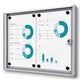 Vergrendelbaar notitiebord showdown scxs2xa4b1 zilver aluminium