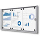 Vergrendelbaar notitiebord showdown scxs3xa4 zilver aluminium
