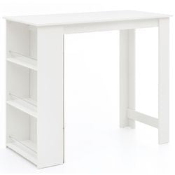 Tafel wohnling aluminium, mfc (gemelamineerde spaanplaat) 4 zits vast