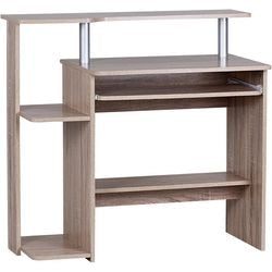 Computertafel wohnling rechthoekig sonoma eiken 940 x 485 x 905 mm spaanplaat