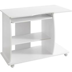 Computertafel wohnling rechthoekig wit 900 x 500 x 710 mm spaanplaat