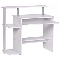 Computertafel wohnling rechthoekig wit 940 x 485 x 905 mm spaanplaat