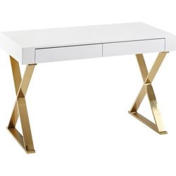 Ty bureau wohnling rechthoekig kruispoot wit 1.180 x 570 x 760 mm mdf