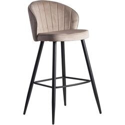 Barkruk wohnling stof beige 110 kg 560 x 525 x 1.025 mm