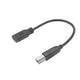 Usb-c-adapter act usb-c mannelijk usb-b mannelijk 0,2m zwart