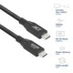 Usb-c-kabel act usb-c mannelijk usb-c mannelijk 0,5 m zwart