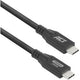 Usb-c-kabel act usb-c mannelijk usb-c mannelijk 2000 mm zwart