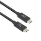 Usb-c-kabel act usb-c mannelijk usb-c mannelijk 2000 mm zwart