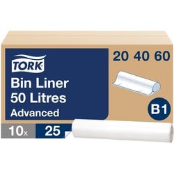 Vuilniszakken tork advanced 50 l transparant