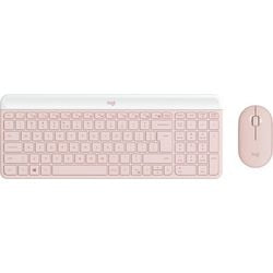 Toetsenbord en muis logitech slim roze 143,9 mm x 373,5 mm x 21,3 mm