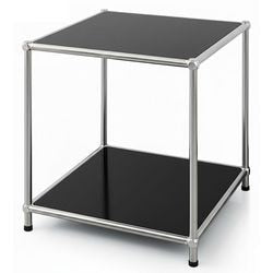 Bijzettafel floordirekt concept epure zwart 400 mm x 400 mm x 460 mm