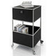 Bijzettafel floordirekt concept epure zwart 400 mm x 400 mm x 690 mm