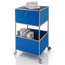 Bijzettafel floordirekt concept epure blauw 400 mm x 400 mm x 690 mm