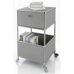 Bijzettafel floordirekt concept epure grijs 400 mm x 400 mm x 690 mm