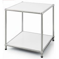 Bijzettafel floordirekt concept epure wit 400 mm x 400 mm x 460 mm